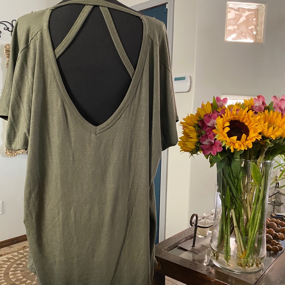 Express Drapey Open Back Tunic